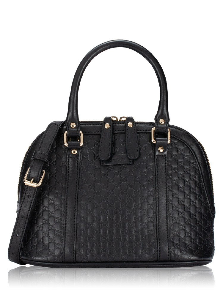 Microguccissima Mini Dome Satchel Black