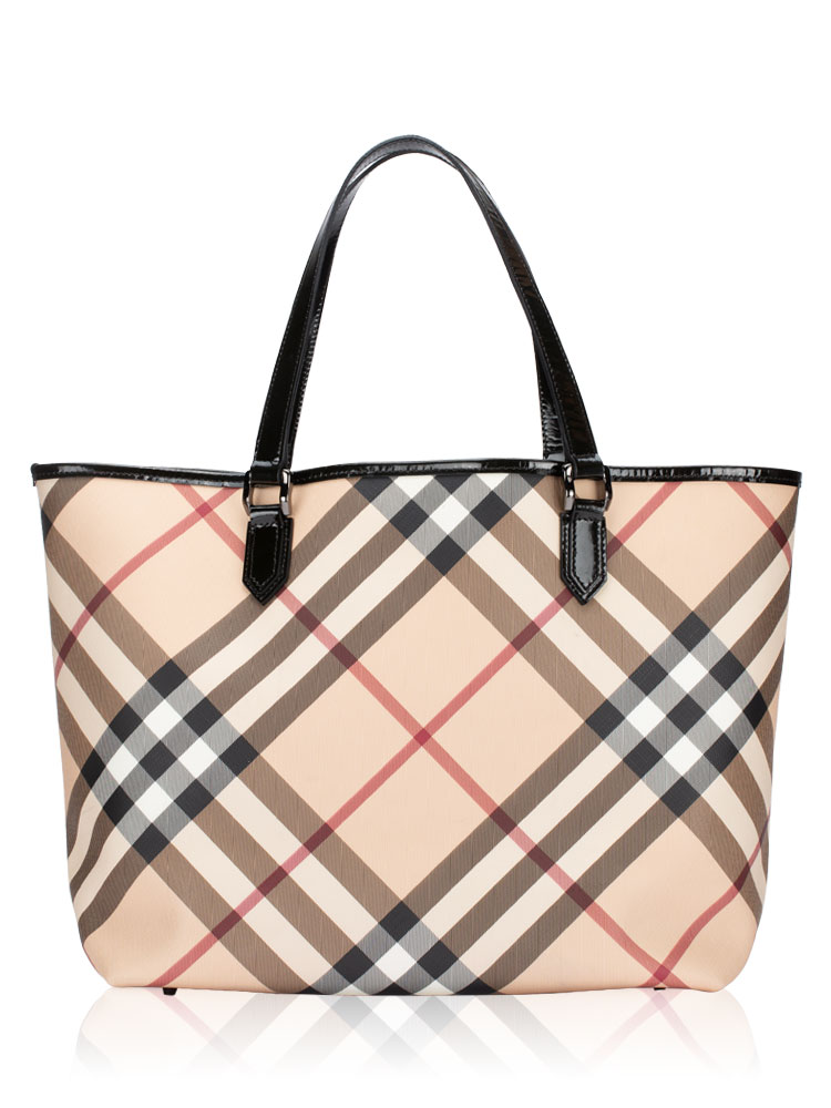 Nova Check Large Nickie Tote Black