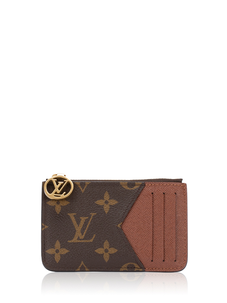 Monogram Zip Romy Card Holder