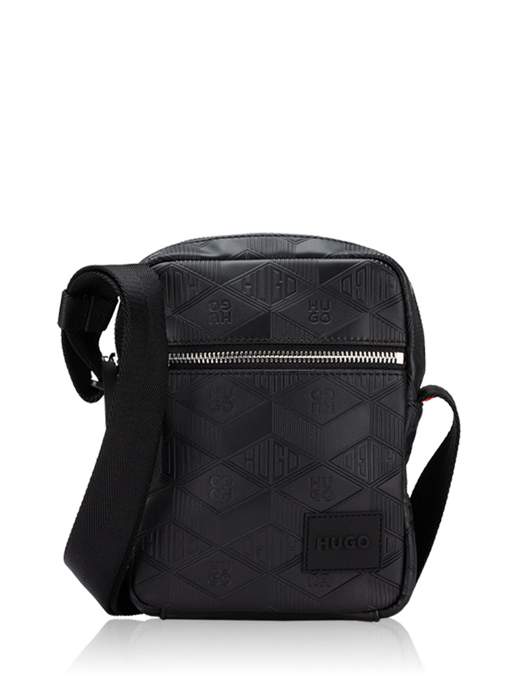 Men Ethon 2.0 Embossed Logo Messenger Black