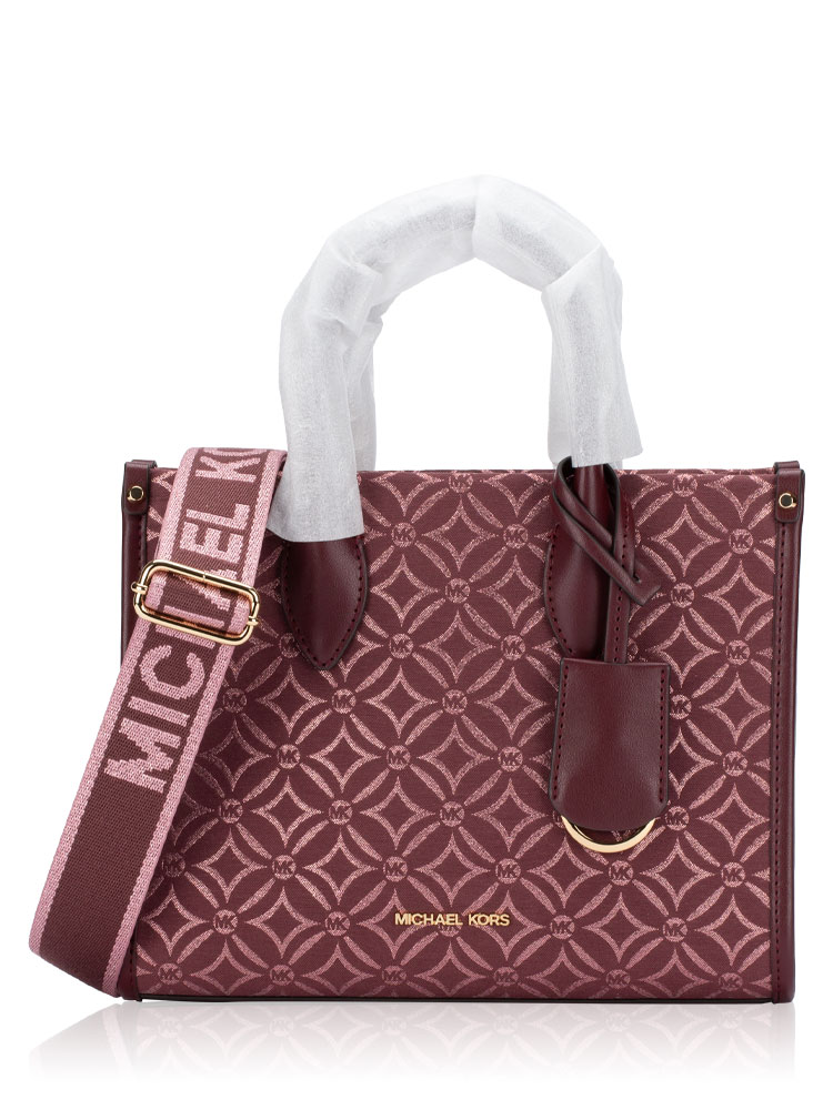 Signature Mirella Metallic Small Crossbody Oxblood Multi