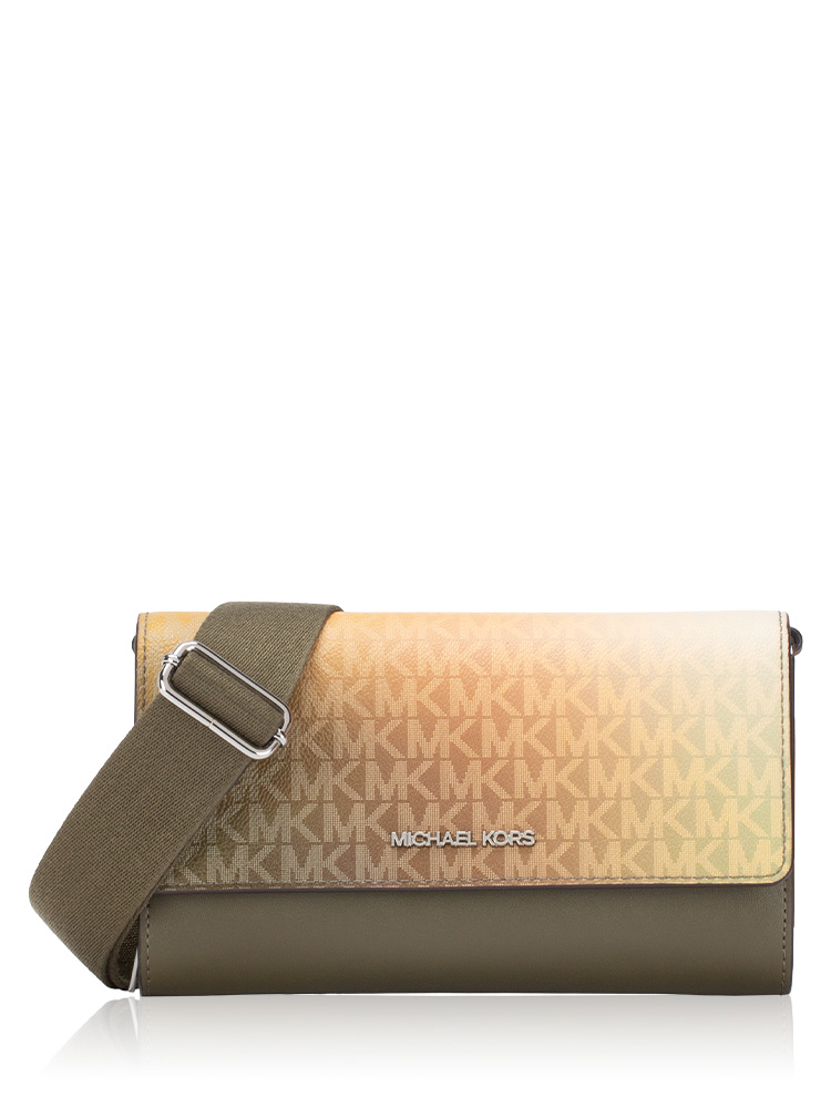 Ombré Signature Jet Set Large Crossbody Olive Multi