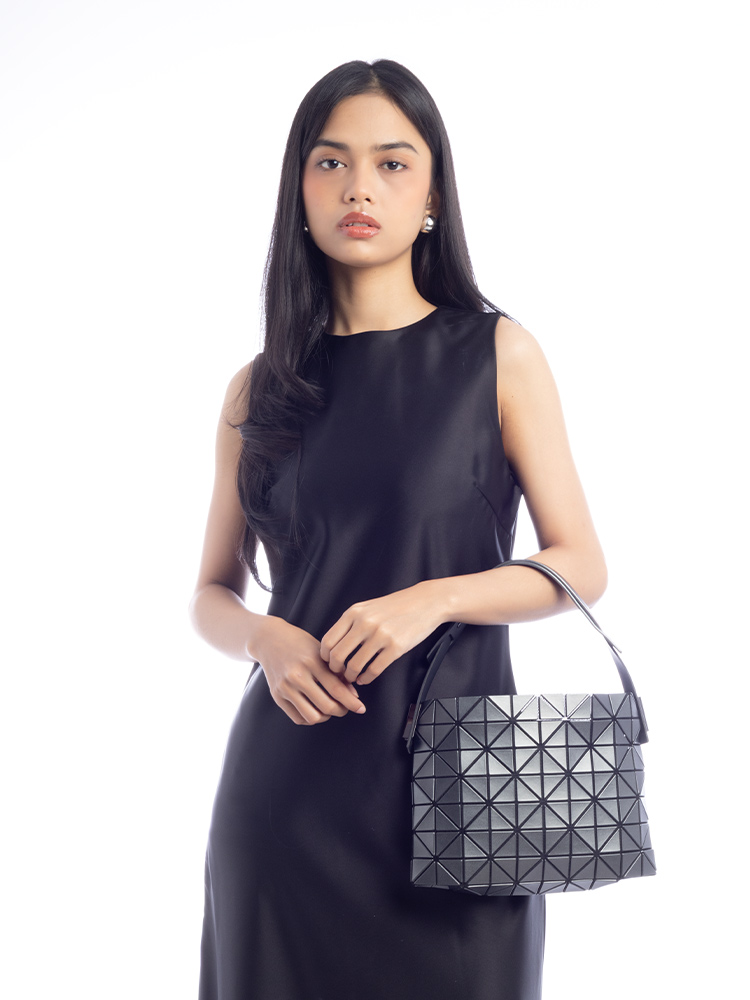 Bao Bao Baguette Matte Small Shoulder Bag Gunmetal