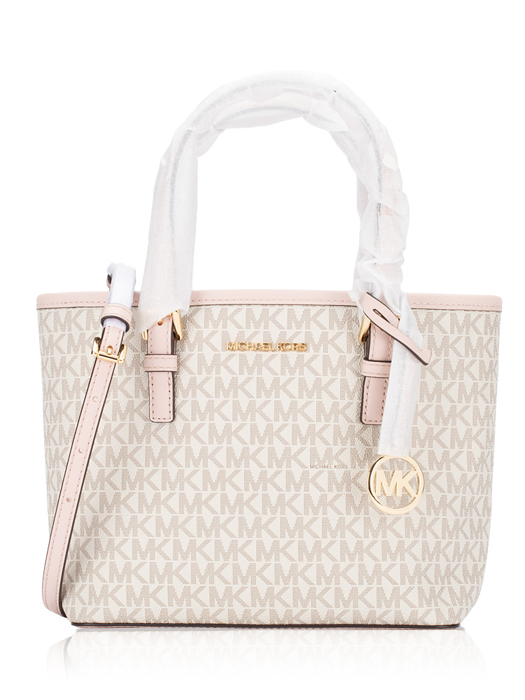 Jet Set Signature XS Zip Tote Powder Blush Multi