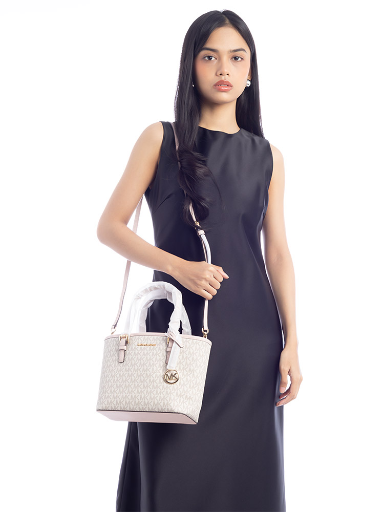 Jet Set Signature XS Zip Tote Powder Blush Multi