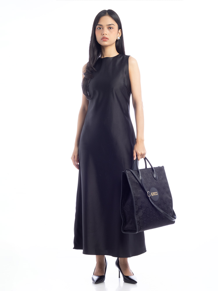 GG Nylon Vertical Off The Grid Tote Black