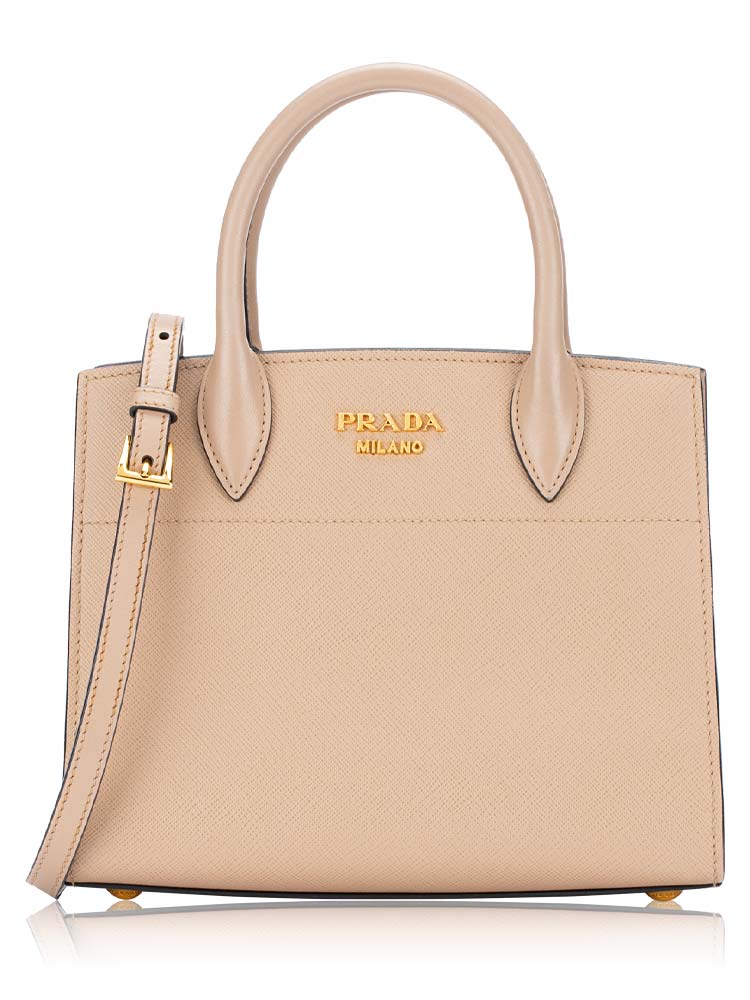 Saffiano City Calf Bibliotheque Bag Cammeo Granato