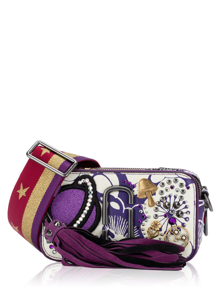 M0011235501 Tapestry Snapshot Camera Bag Purple White