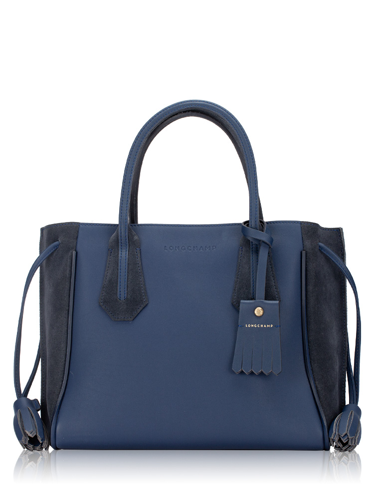 Penelope Large Leather Tote Navy