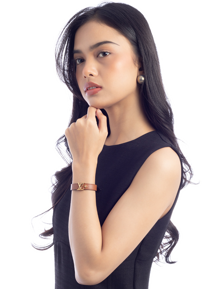 LV Iconic Bracelet Tan Sz 17