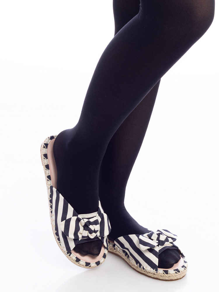 Saltie Shore Espadrille Sandals Blazer Blue Cream Sz 8 B