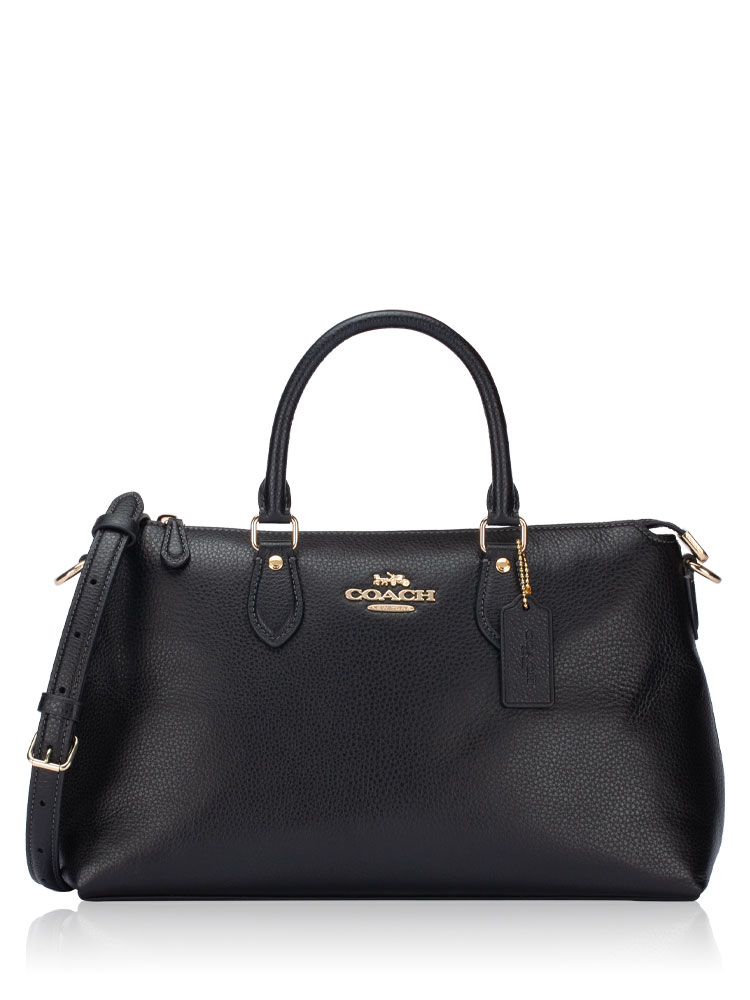 CR156 Georgia Leather Satchel Black