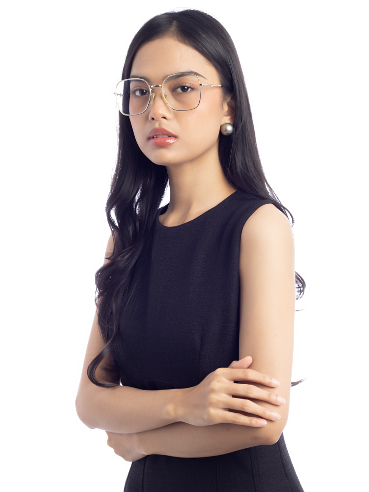 GG0883OA Square Glasses Gold Tortoise