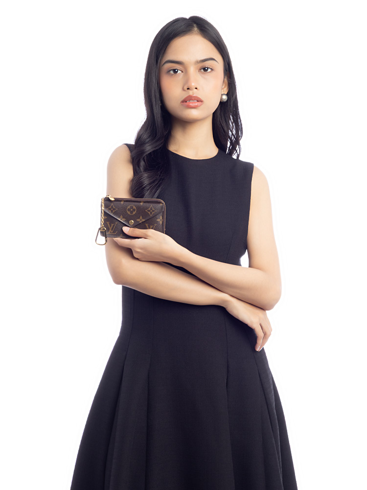 Monogram Recto Verso Card Holder Noir