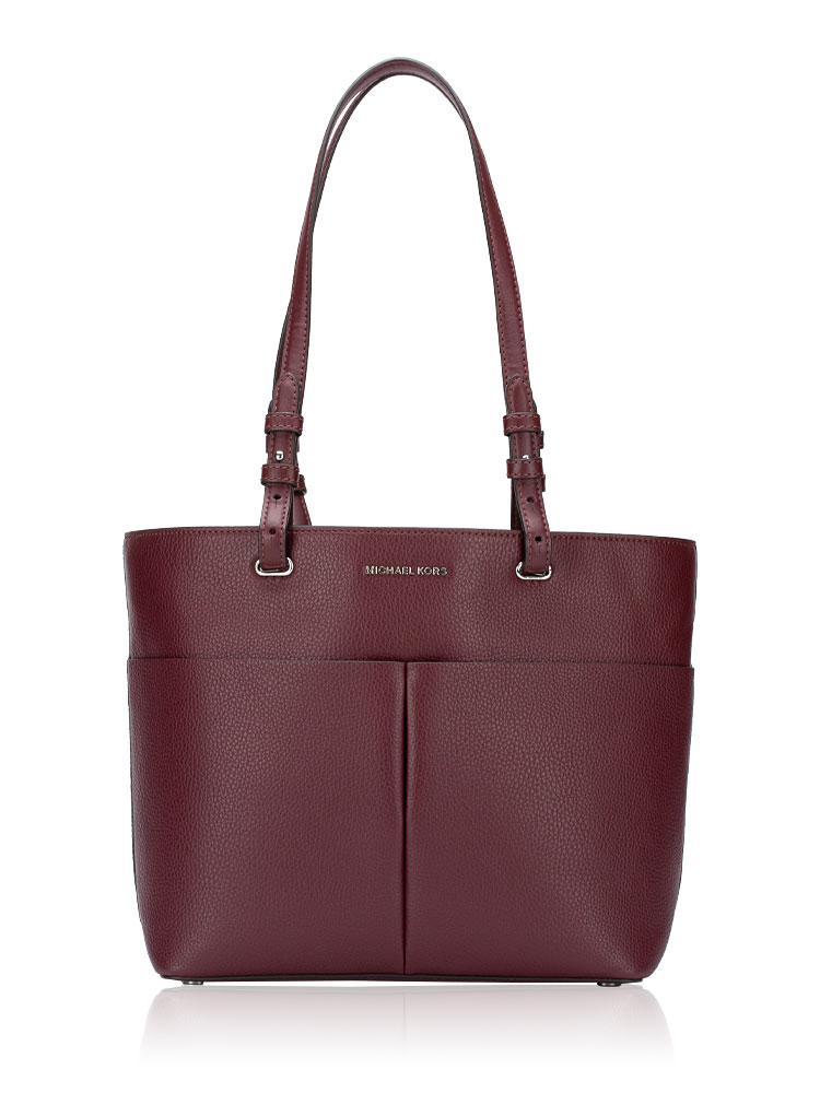 Bedford Leather Medium Pocket Tote Merlot