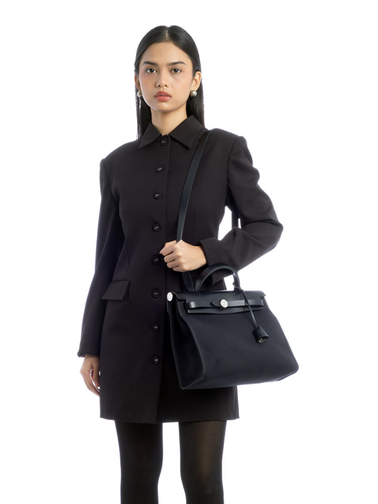 Military Toile Vache Hunter Herbag Zip PM 31 Noir