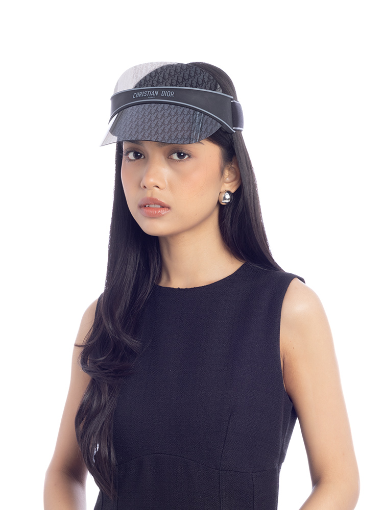 Oblique DiorClub V1U Sun Visor Black