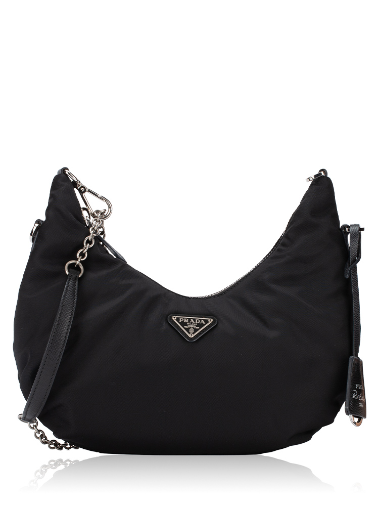 Tessuto Nylon Saffiano Re-Edition 2006 Shoulder Bag Black