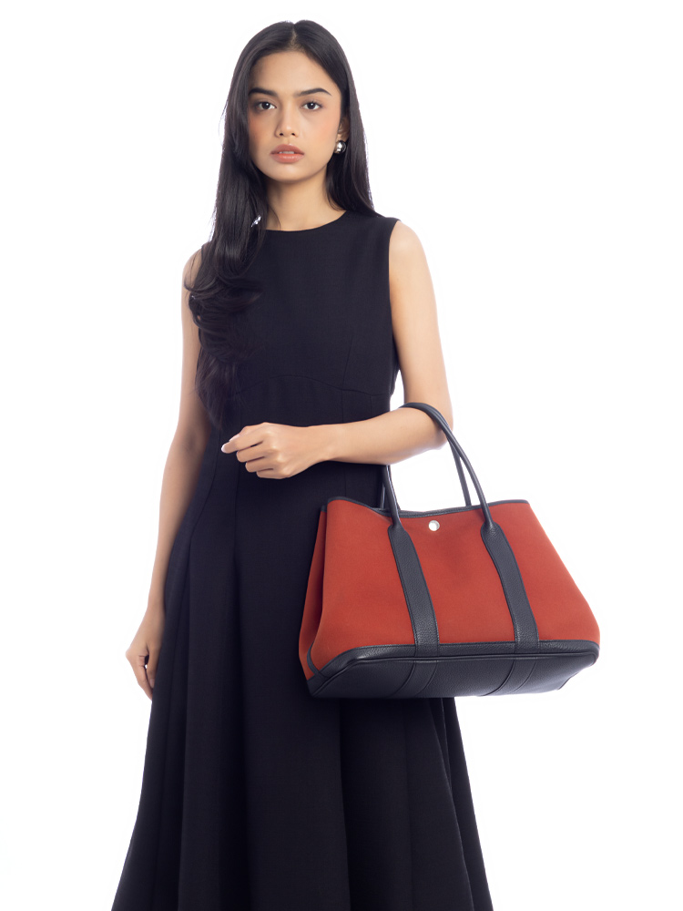 Toile Vache Country Garden Party 36 MM Rouge Venetian Noir