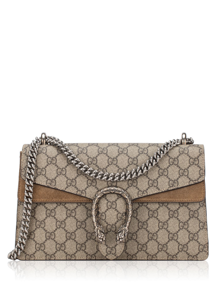 GG Supreme Dionysus Small Shoulder Bag Taupe