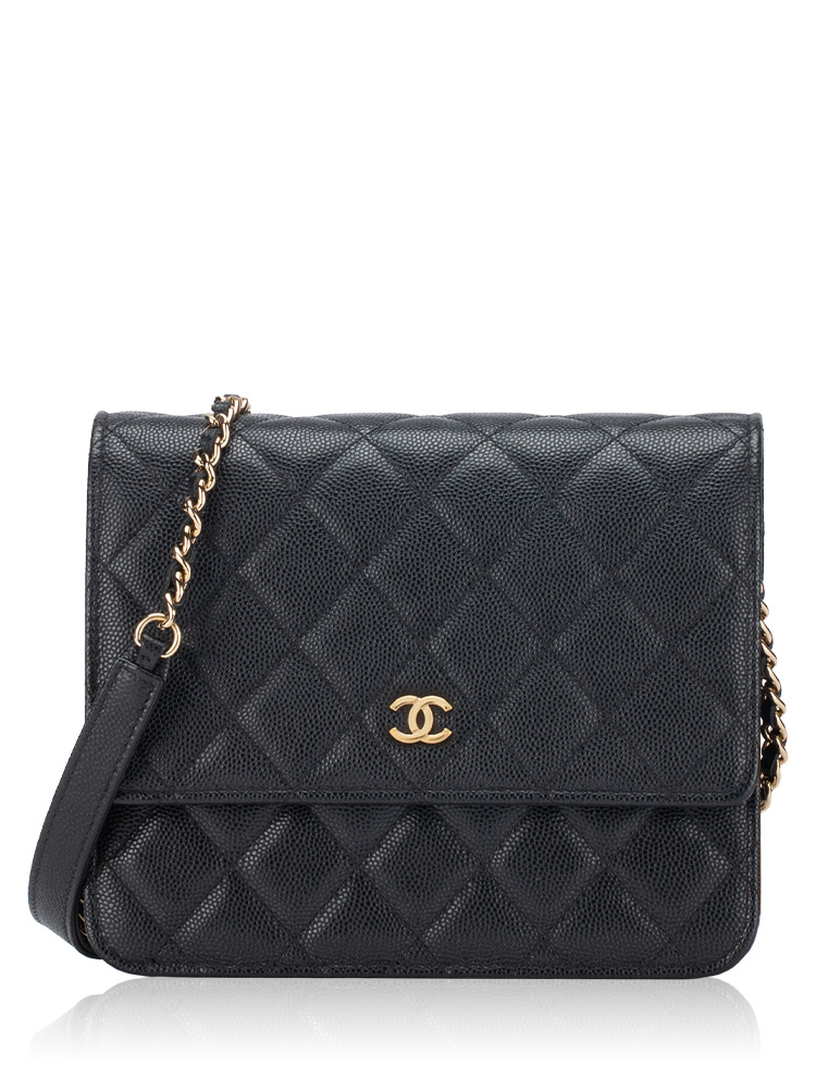 Caviar Square Wallet On Chain WOC Black