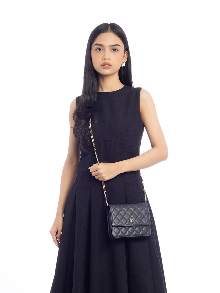 Caviar Square Wallet On Chain WOC Black