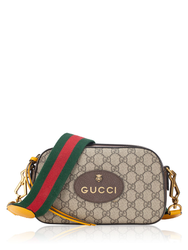 GG Supreme Web Neo Vintage Shoulder Bag Beige New Acero Crop