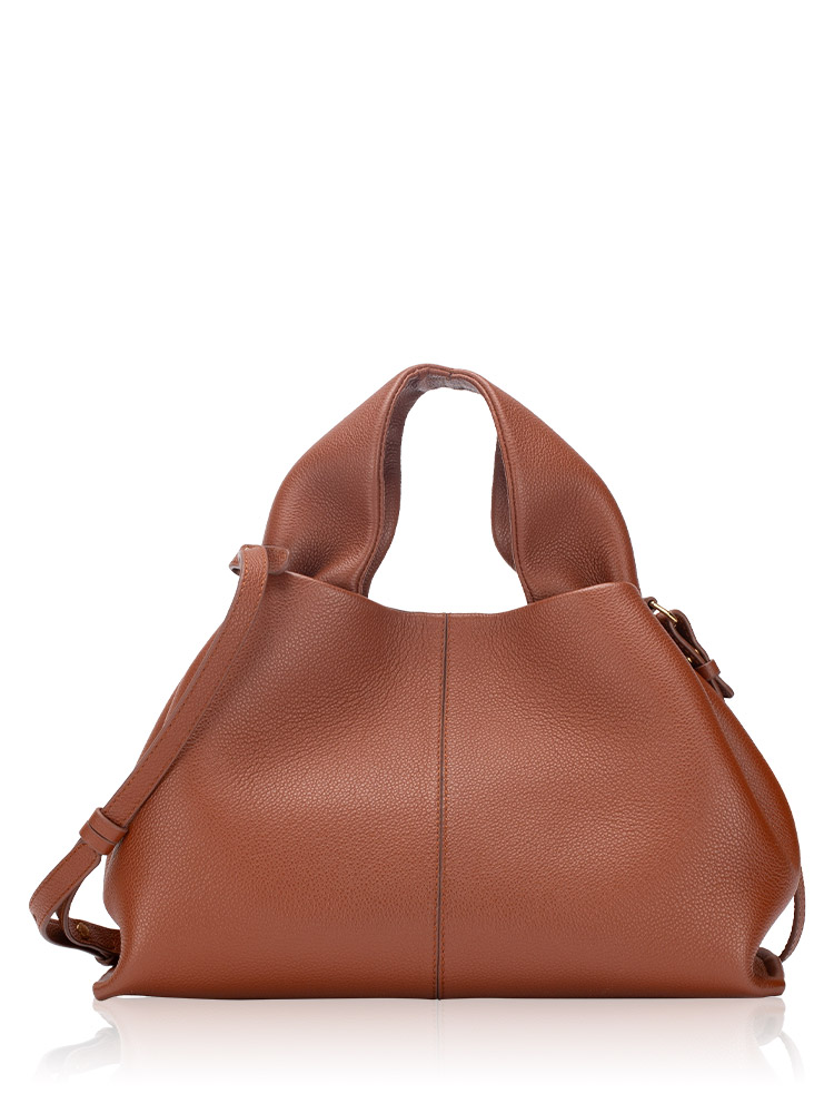 Textured Calfskin Numero Neuf Cognac