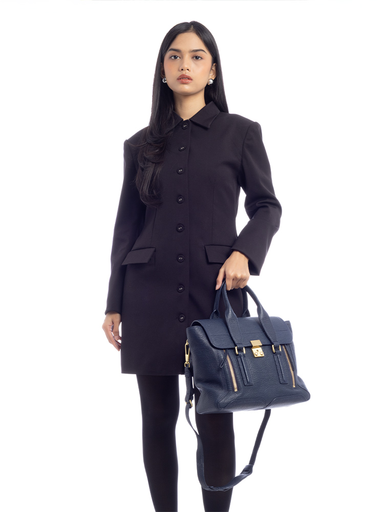 3.1 Textured Calfskin Nano Pashli Black