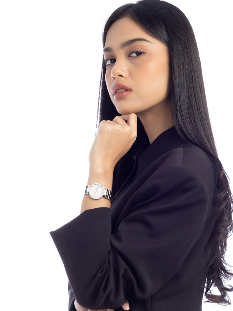 Interlocking G MOP 29mm Stainless Watch Silver