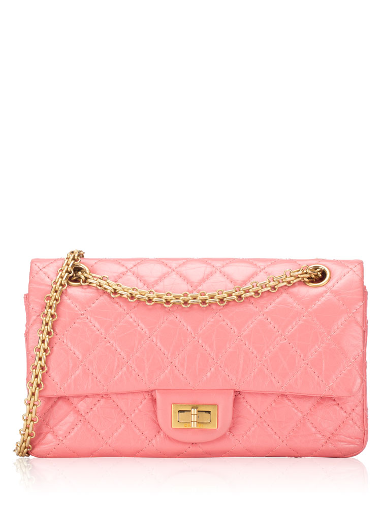 Aged Calfskin 2.55 Reissue 225 Flap Pink