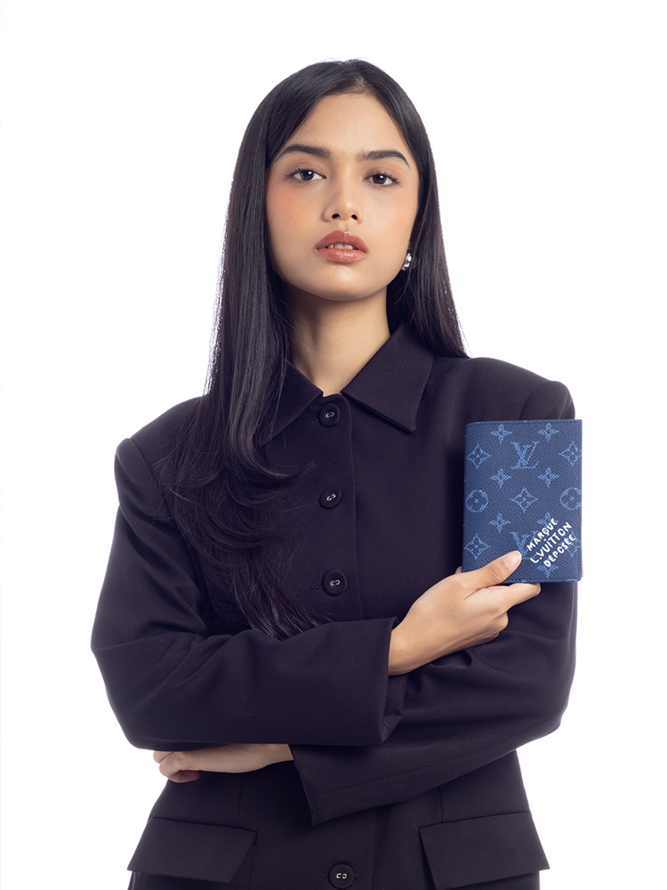 Monogram Heritage Passport Cover Ocean