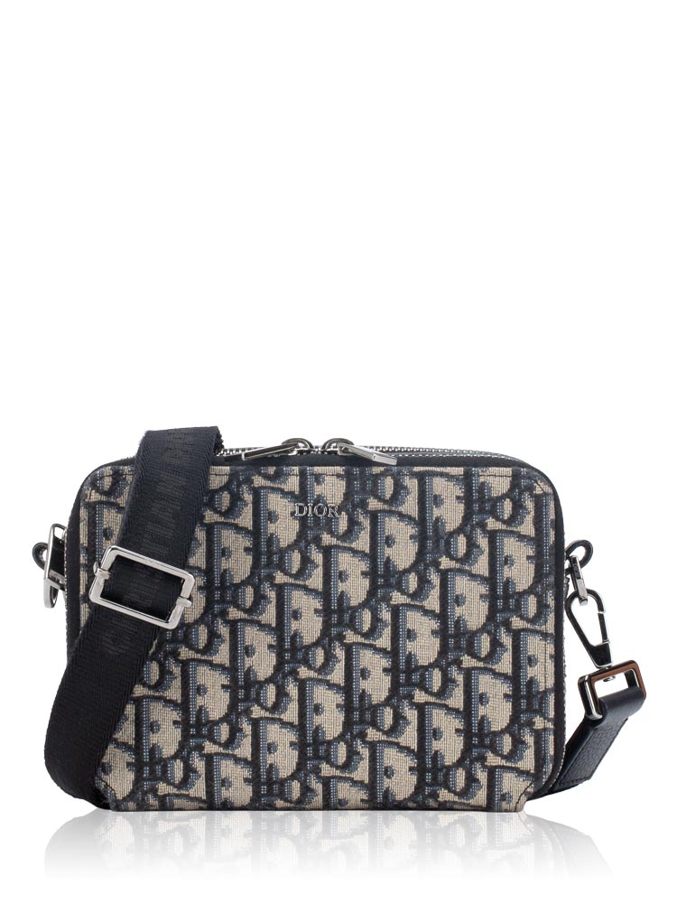 Oblique Pouch with Strap Blue