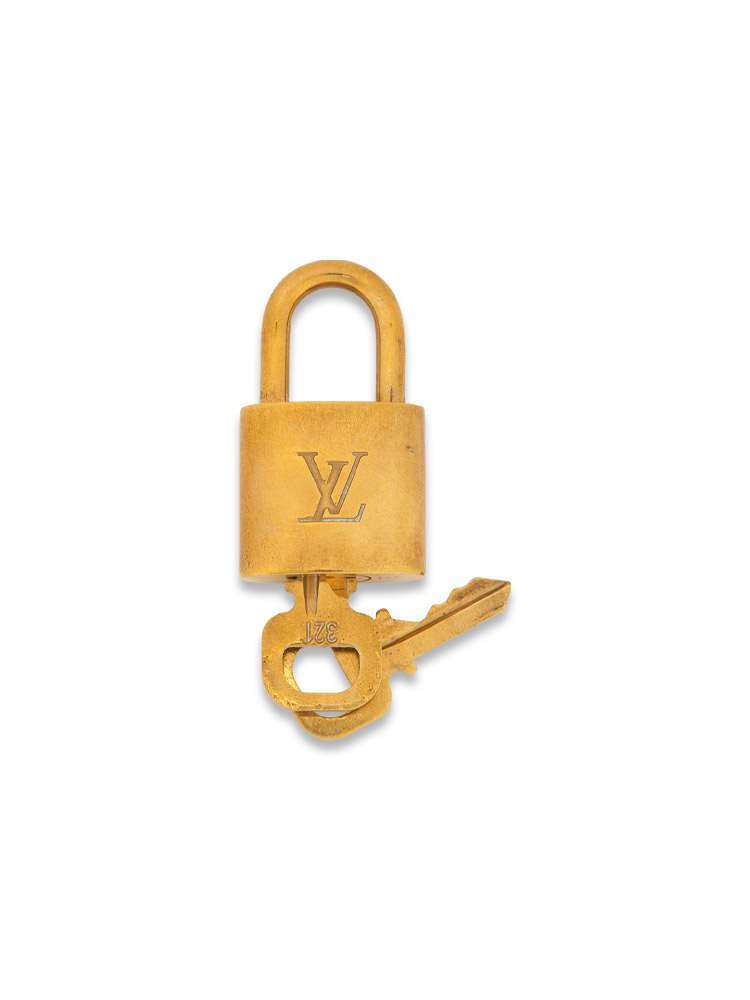 Brass Lock and Key Set Gold #321