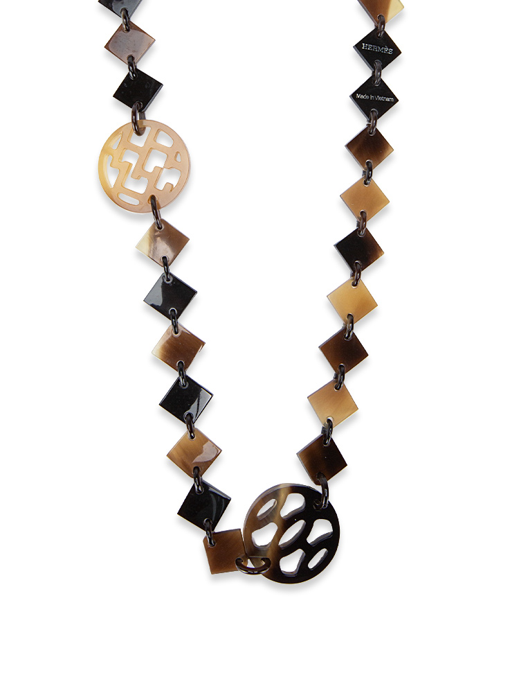 Buffalo Horn Lena Necklace Brown