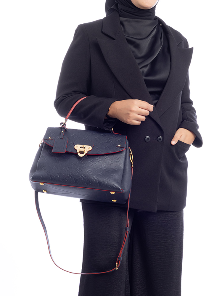 Monogram Empreinte Georges MM Marine Rouge