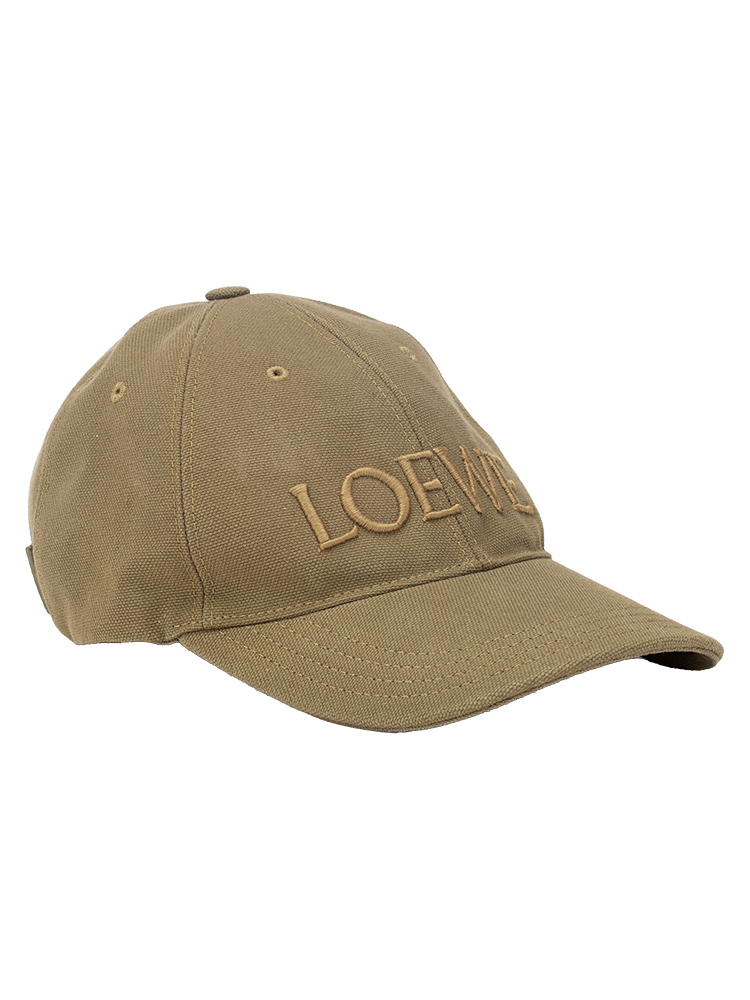 Cotton Logo Baseball Cap Green