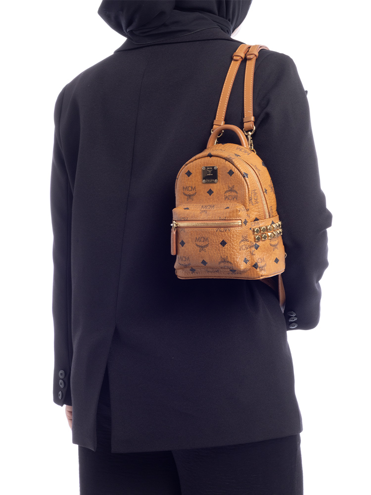 Visetos Side Stud Bebe Boo X-Mini Backpack Cognac