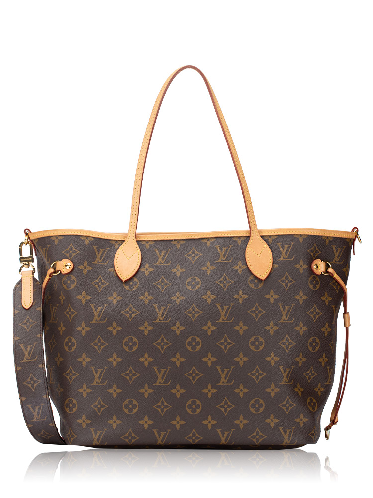 Monogram Inside Out Neverfull Bandouliere MM Rouge Sari