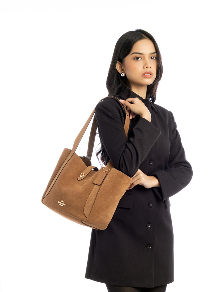 CCC76 Hadley Turnlock Tote Sienna
