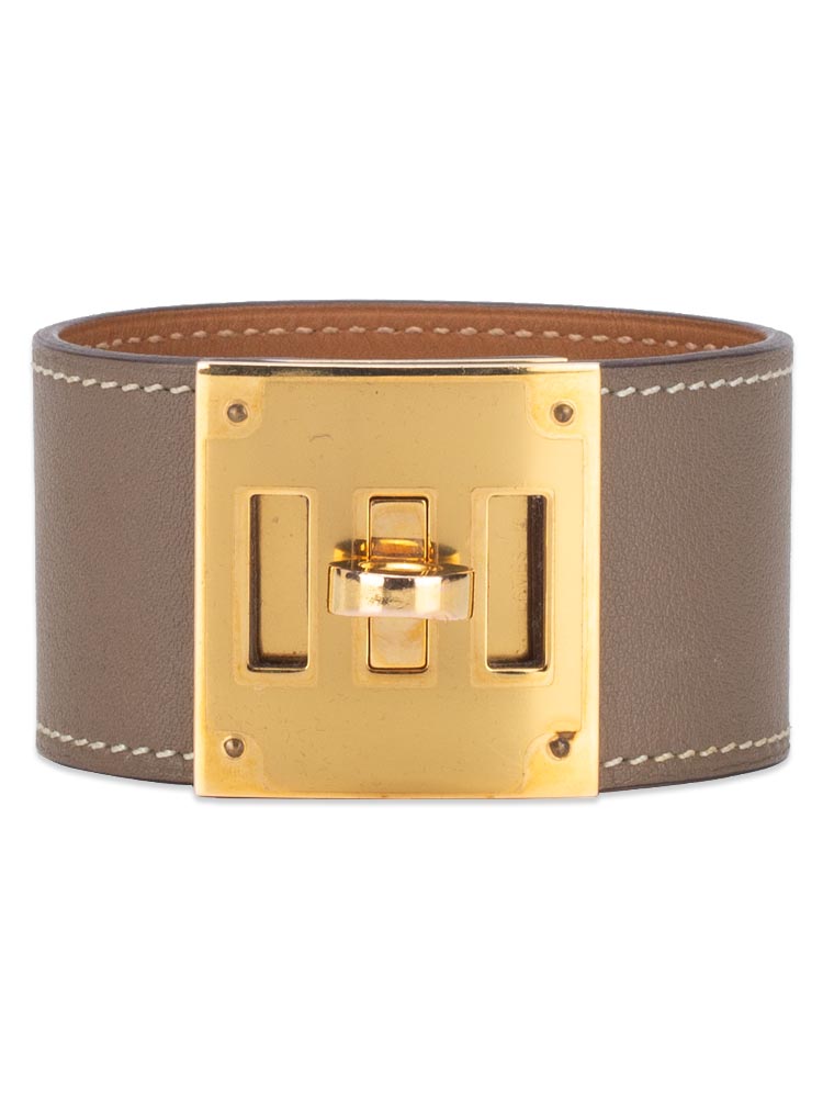 Swift Kelly Dog Bracelet T3 Etoupe