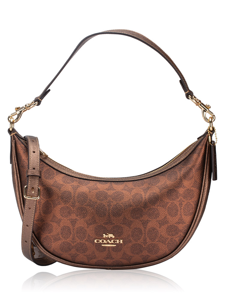 CCL27 Signature Aria Shoulder Bag Brown Copper