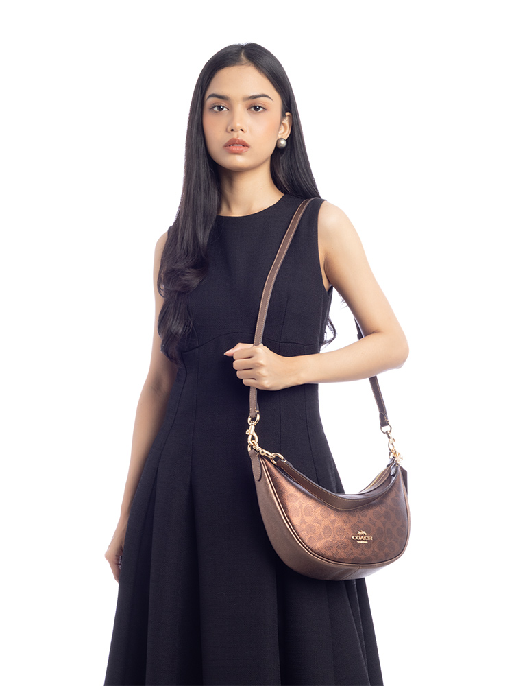 CCL27 Signature Aria Shoulder Bag Brown Copper