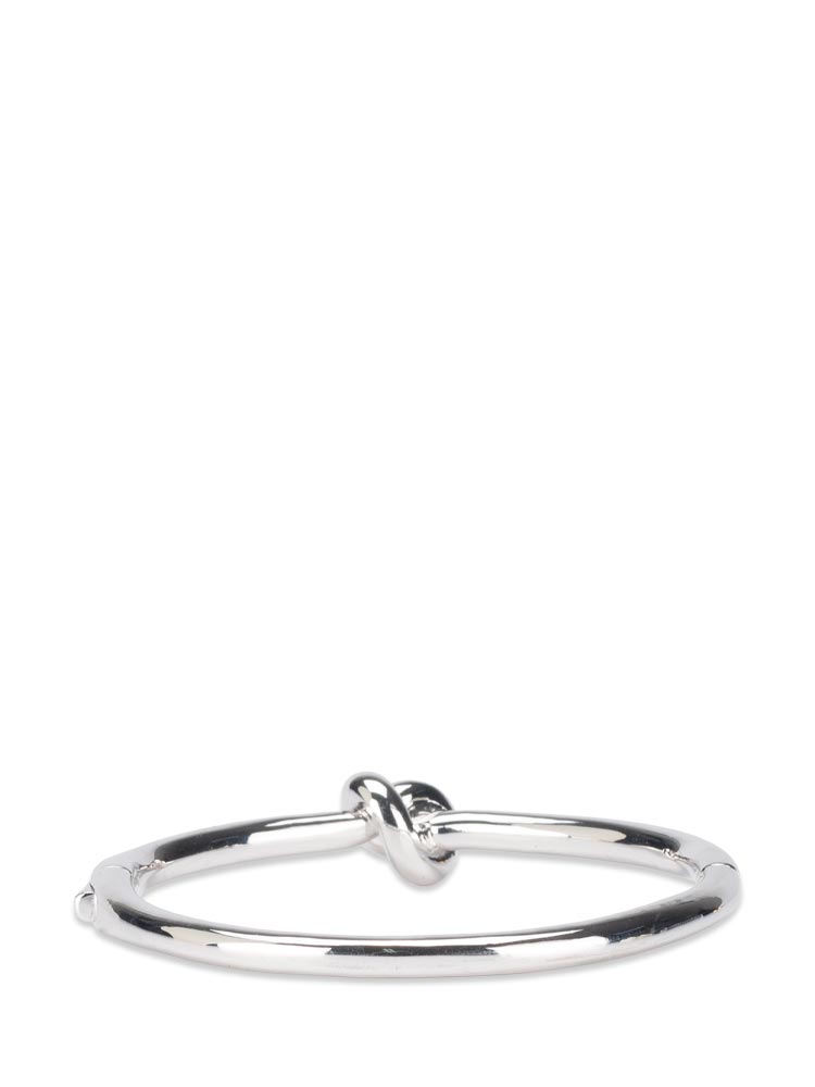 Sailor's Knot Hinge Bangle Silver