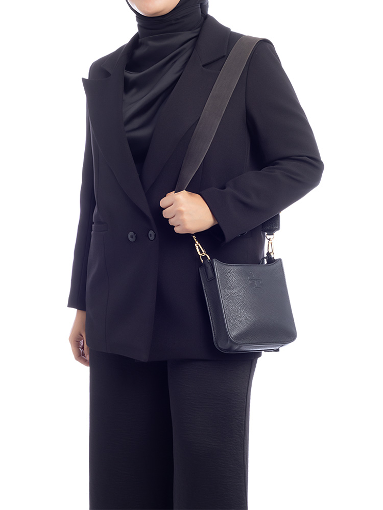 Thea Web Mini Shoulder Bag Black