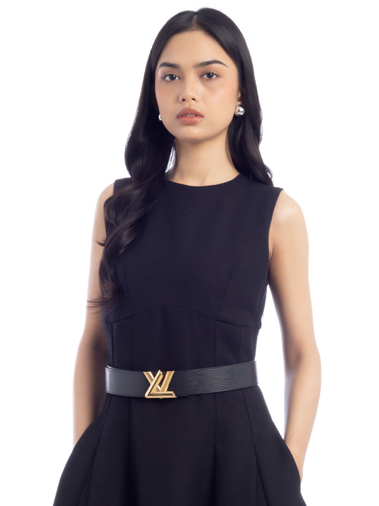 Epi 40mm LV Twist Belt Noir Sz 85