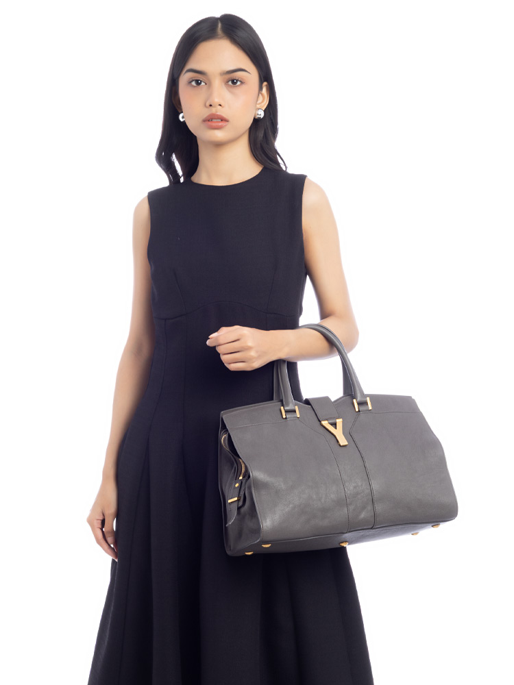 Sheepskin ChYc Large Cabas Grey