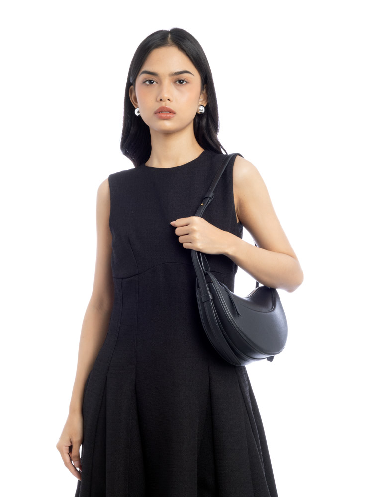 Textured Calfskin Numero Dix Noir