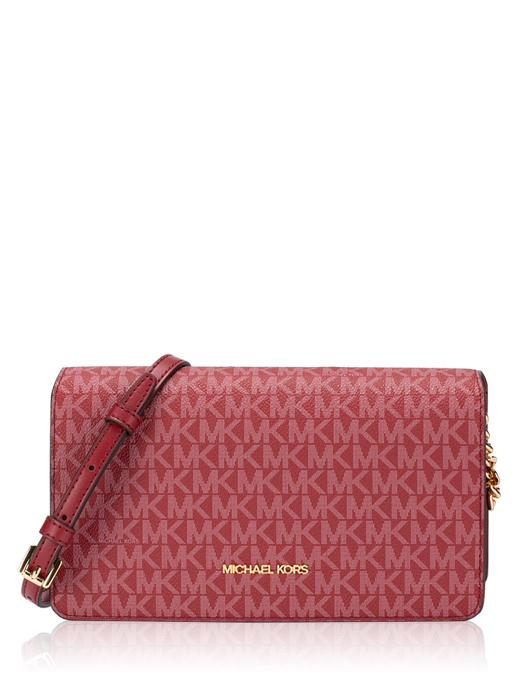 Signature Jet Set Medium Crossbody Cherry