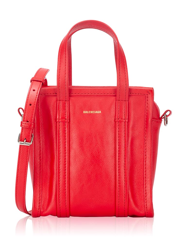 Calfskin XXS Bazar Shopper Rouge Cardinal